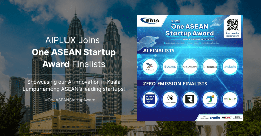 AIPLUX Joins Top Five AI Finalists at ERIA One ASEAN Startup Award 2025 Pre-Event in Kuala Lumpur