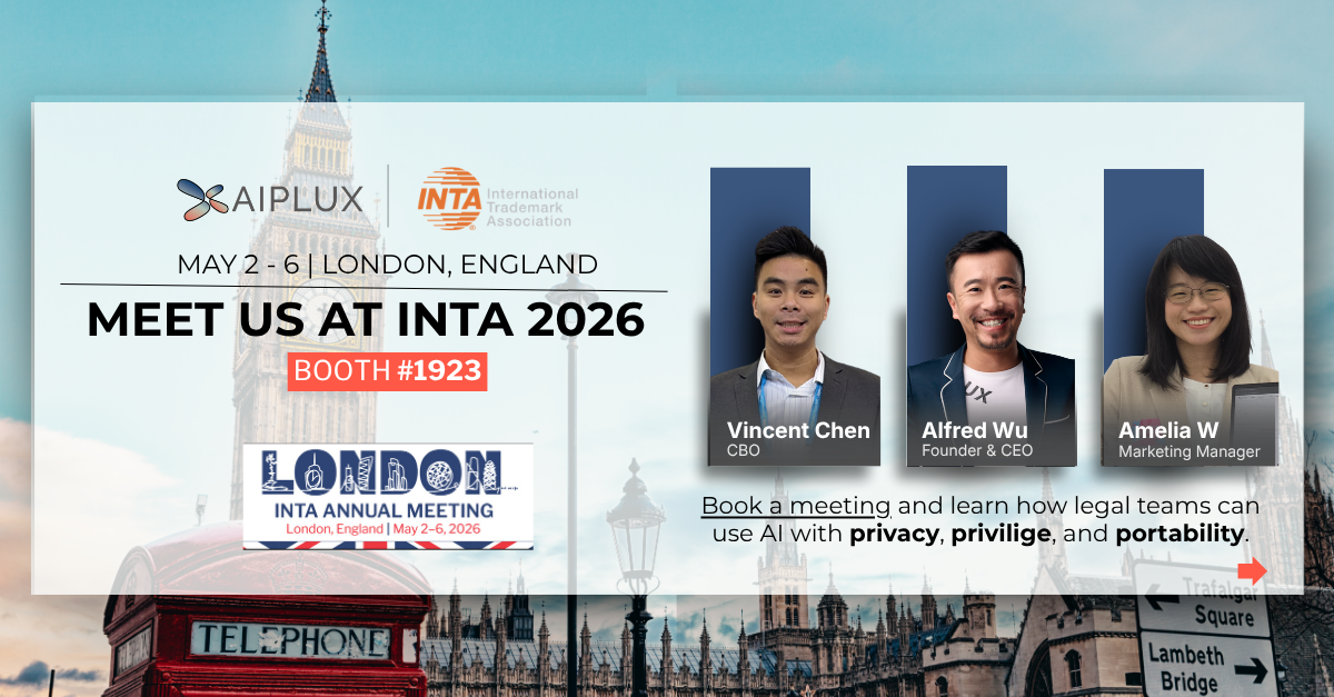 Meet AIPLUX Team at INTA 2026, London